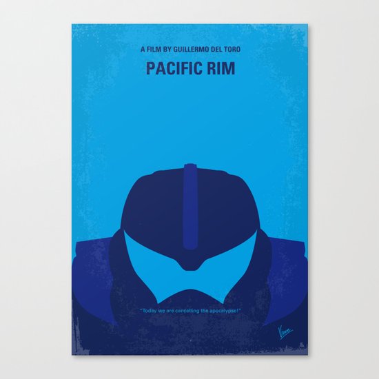 No306 My Pacific Rim minimal movie poster Canvas Print