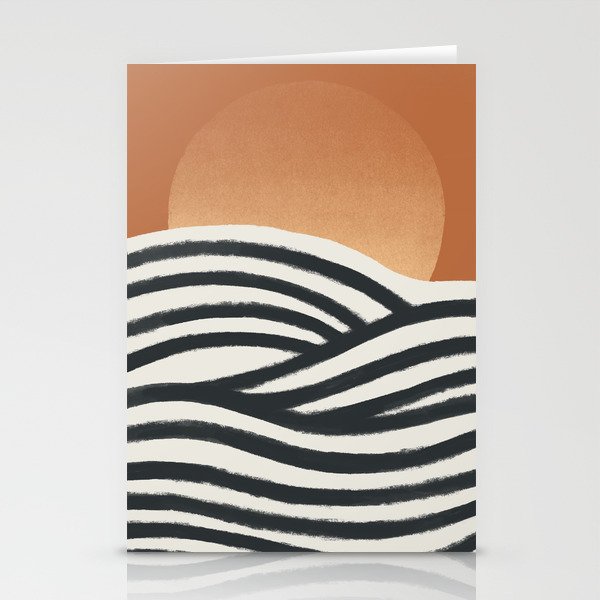 Abstraction pattern landscape 39 Stationery Cards