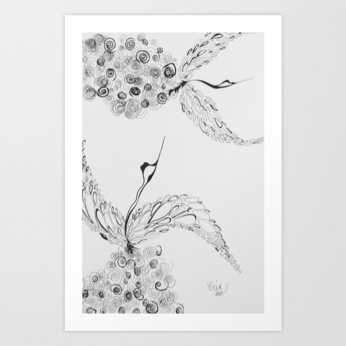 Birds Of A Feather Fly Art Print