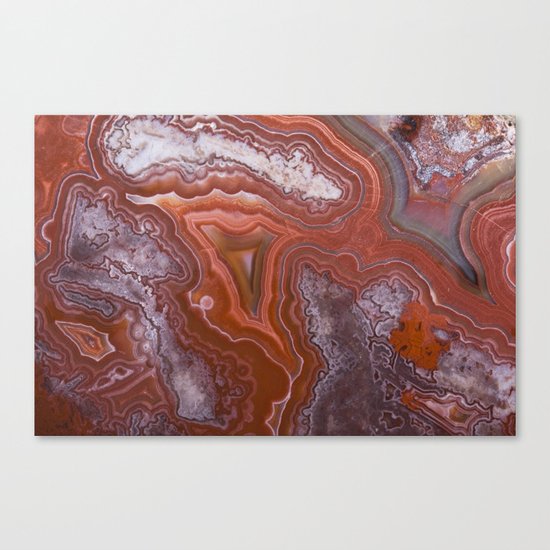 mexican lace agate Canvas Print