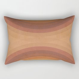 Double the Rainbow - Terracotta Rectangular Pillow