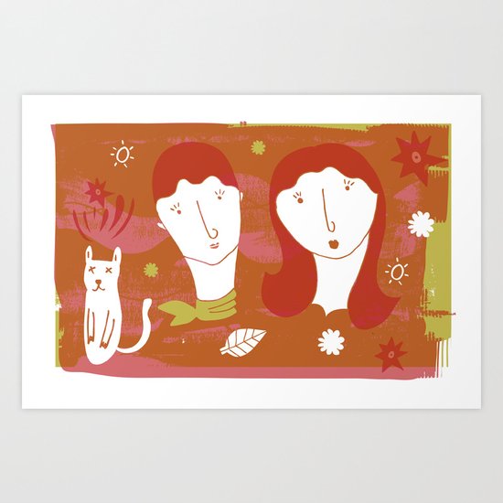 girls Art Print