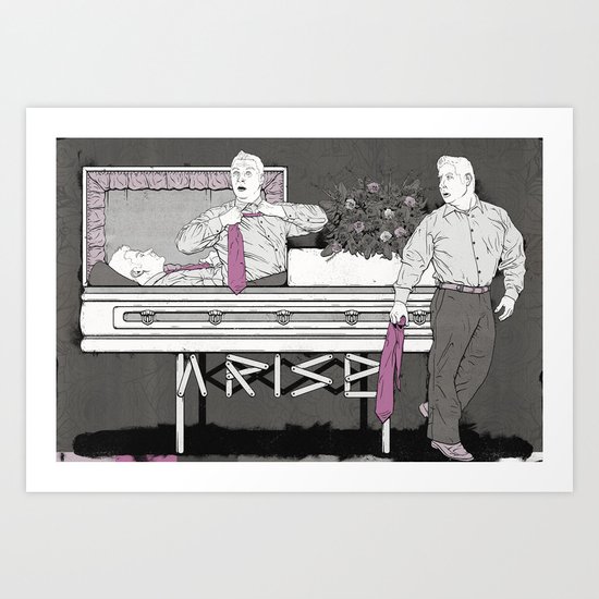 Jesus Raises Lazarus (by Jeremy Stout) Art Print