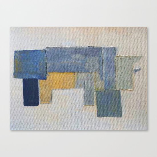 Rustic Rhino Canvas Print