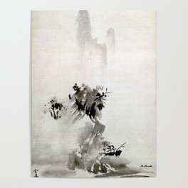 Sesshu Toyo Haboku - Sansui Landscape Poster