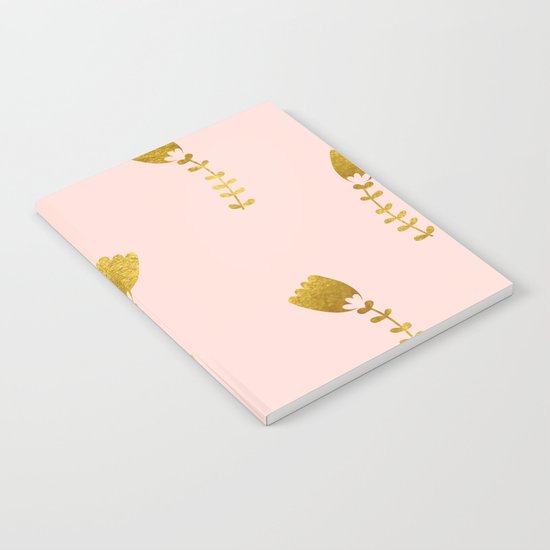 Pink Gold Foil 03 Notebook