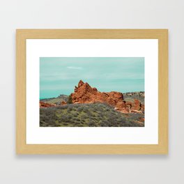 These Rocks are Red Framed Art Print