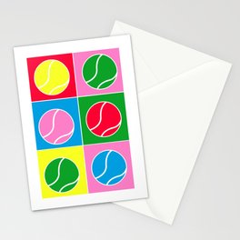 Tennis Ball Color Blocks Stationery Cards
