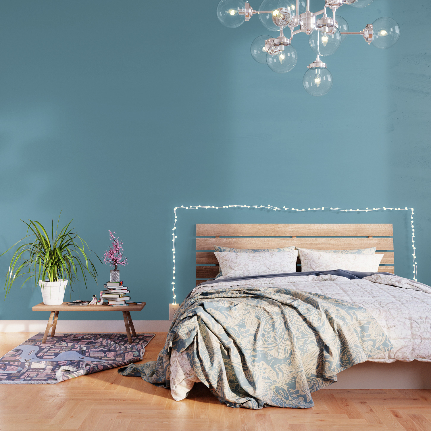 Dark Pastel Summertime Blue Solid Color Parable To Behr Snowboard S460 4 Wallpaper By Simplysolids Society6