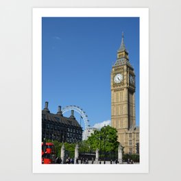 Big Ben | London, United Kingdom Art Print | Big, Bus, Parliament, England, Color, Digital, Ben, Photo, Travel, United 