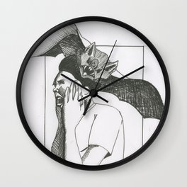 Bat Attack Wall Clock