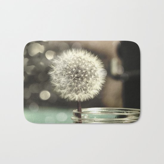 Dandelion in a Jar Bath Mat