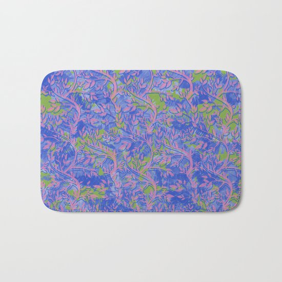 Shoots, Stems and Leaves abstract Bath Mat