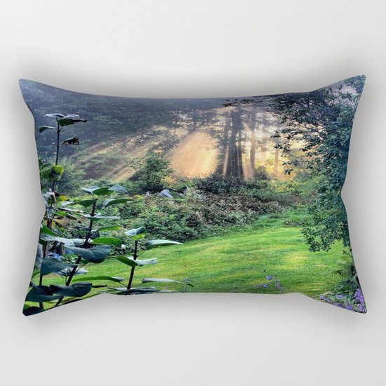 Magic Morning Sunlight Rectangular Pillow