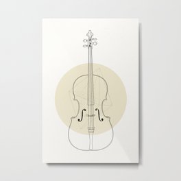 Cello II Metal Print | Digital, Curated, Graphic Design, Graphicdesign, Old, Score, Classique, Violin, Music, Stradivarius 