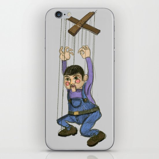 DOLL PUPPET II RED CHEEKS iPhone & iPod Skin