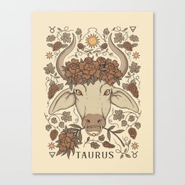 Taurus, The Bull Canvas Print