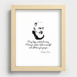 Padre Pio Quotes Recessed Framed Print