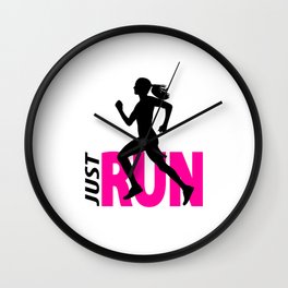 Running girl Wall Clock | Strength, Fitness, Training, Energy, Lifestyle, Activity, Jogginggirl, Healthy, Runninggirl, Jogging 