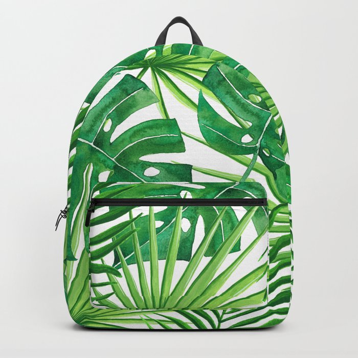 Tropical leaves Backpack