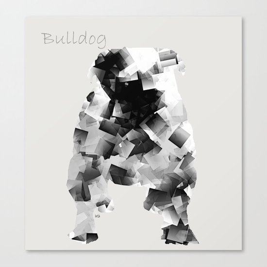 the bulldog Canvas Print