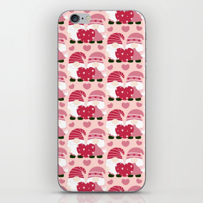 Cute Valentines Day Heart Gnome Lover iPhone Skin