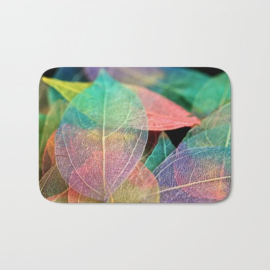 Skeleton Leaves Bath Mat