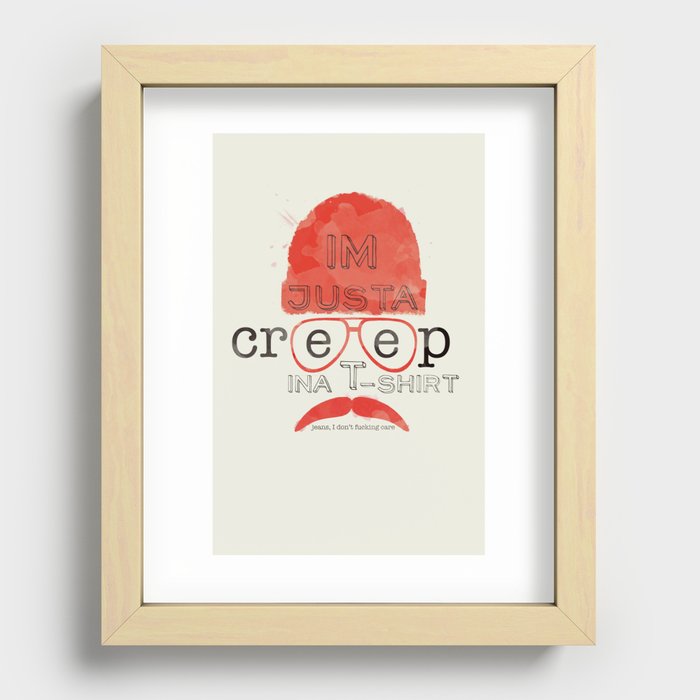 Creep in a T-Shirt Recessed Framed Print