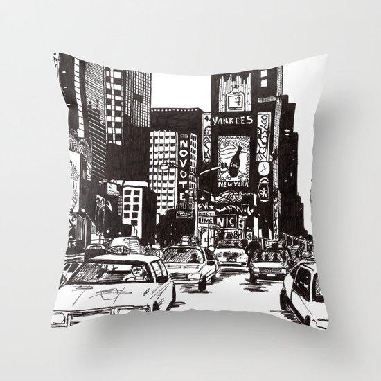 New York New York Throw Pillow