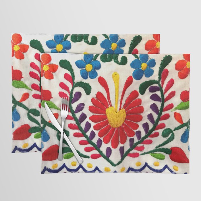 Red Mexican Flower Placemat