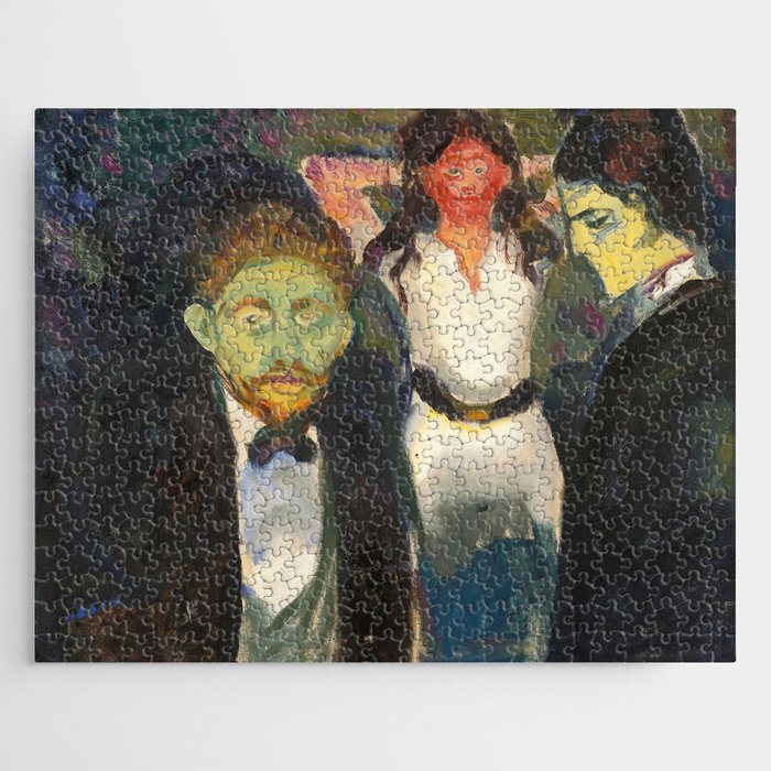 Edvard Munch Jealousy Sjalusi Jigsaw Puzzle
