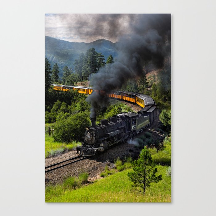Steam Train, Durango & Silverton Railroad, Colorado Canvas Print