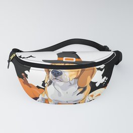Happy Halloween Little Witch Beagle Fanny Pack
