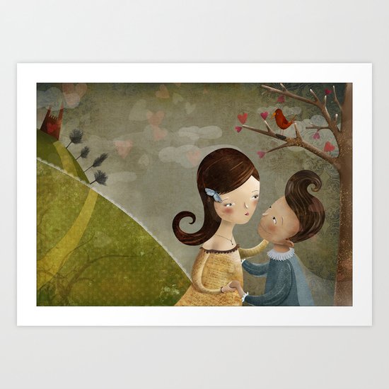 You arms are my castle Art Print