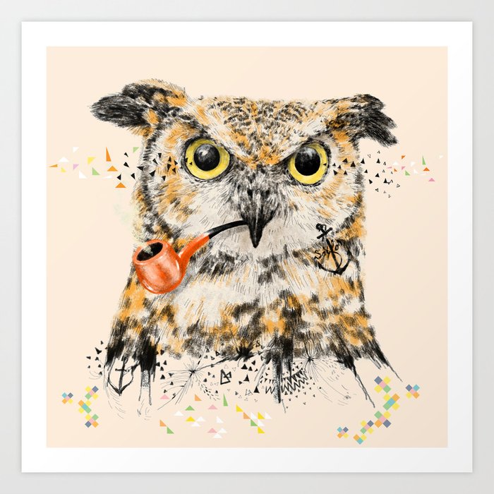 Mr.Owl II Art Print