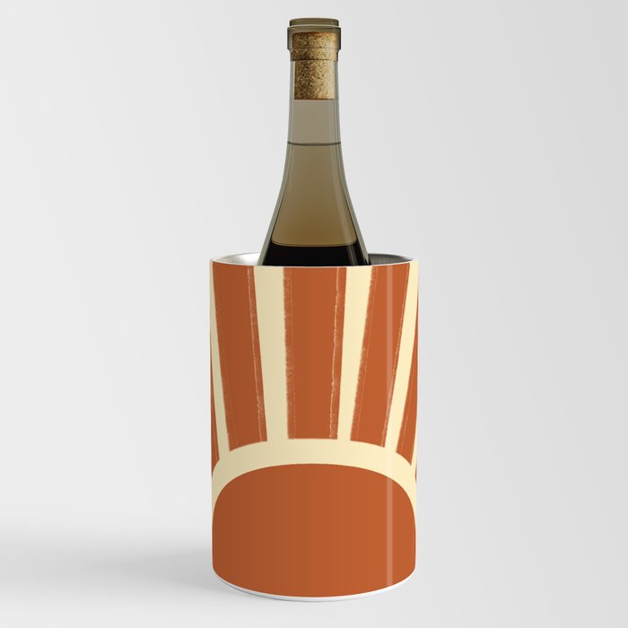 Rustic Sunset Geometric Wine Chiller