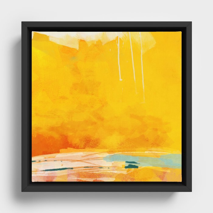 sunny landscape Framed Canvas