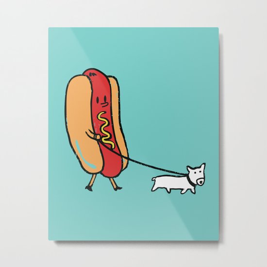 Double Dog Metal Print