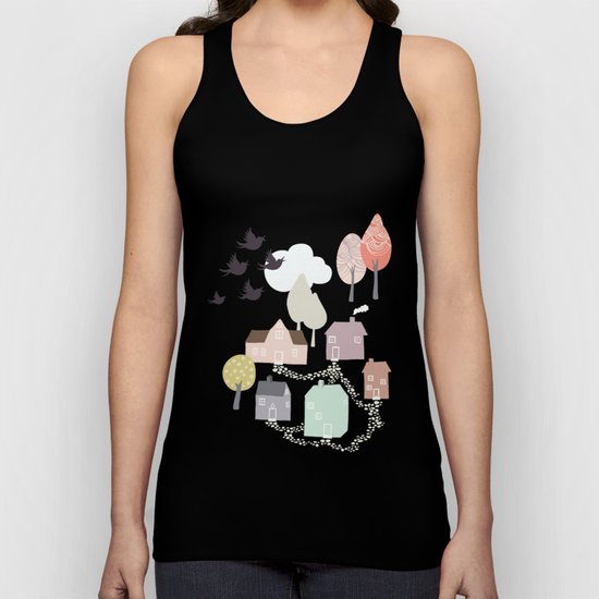 'Den lilla Staden' Unisex Tank Top