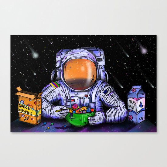 Astronaut's Breakfast Canvas Print