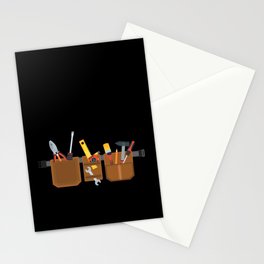 Tool Belt Craftsmen Do-it-yourselfers Stationery Card