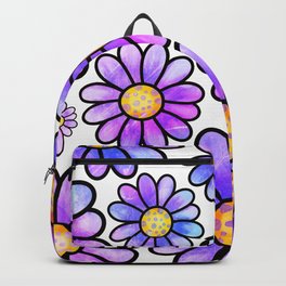 Doodle Daisy Flower v03 Backpack | Flowers, Graphicdesign, Doodle, Garden, Flower, Botanical, Spring, Drawing, Design, Vector 