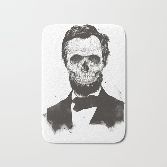Dead Lincoln (b&w) Bath Mat