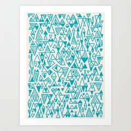 Abstract geometric pattern I Art Print