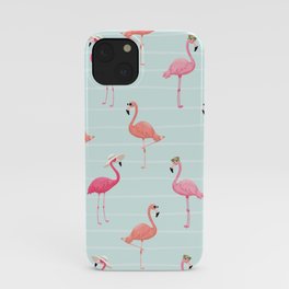 Fancy Flamingos iPhone Case