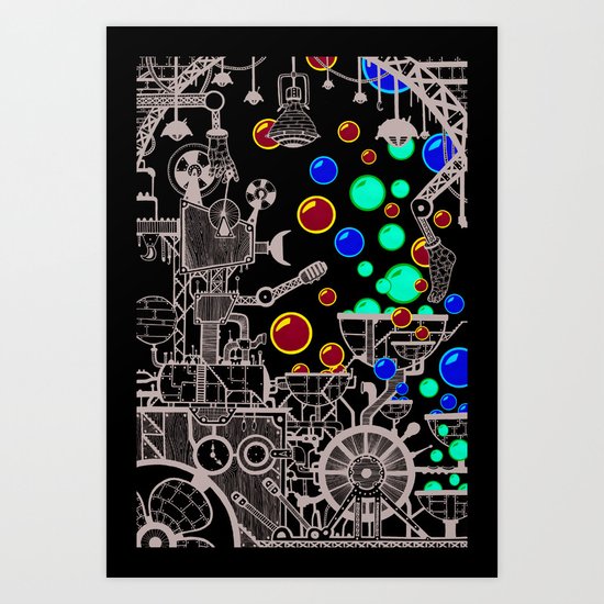 The Bubble Machine Art Print