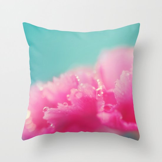 Kissed by the Rain Throw Pillow