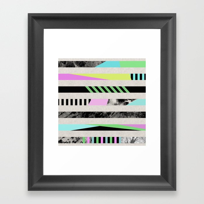 Crazy Lines - Pop Art, Geometric, Abstract Style Framed Art Print