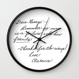 It's a Wonderful Life - Clarence Wall Clock