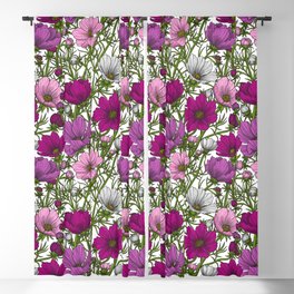 Cosmos flowers mix Blackout Curtain